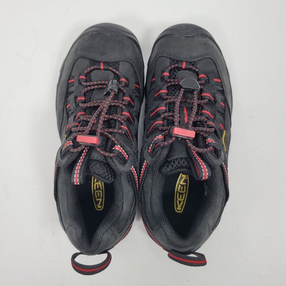 Keen Kid's Black Red Waterproof Hiking Shoes US Size 1 NWOT - Picture 5 of 8